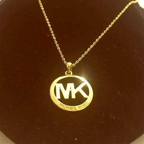 michael kors gold plated stainless steel necklaces|michael kors jewelry gift box.